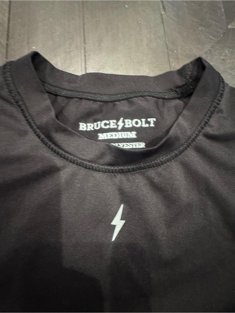 Bruce/Bolt Black Lightning Short Sleeve Tee